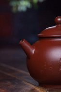 《圓韻》宜興紫砂壺王鎮(zhèn)學原礦紫朱泥全手工