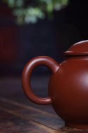《圓韻》宜興紫砂壺王鎮(zhèn)學原礦紫朱泥全手工