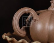 《南瓜壺》宜興高級(jí)工藝美術(shù)師工紫砂壺段泥南瓜茶壺茶具