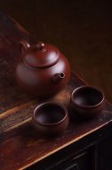 《圓韻》宜興紫砂壺王鎮(zhèn)學原礦紫朱泥全手工